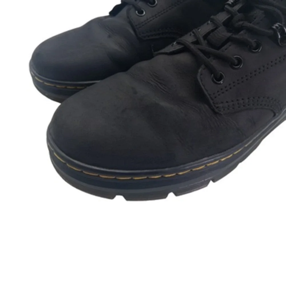 Dr Martens Reeder Shoes Mens Size 12 Black Leather Workwear Lace Up Lug Sole_3